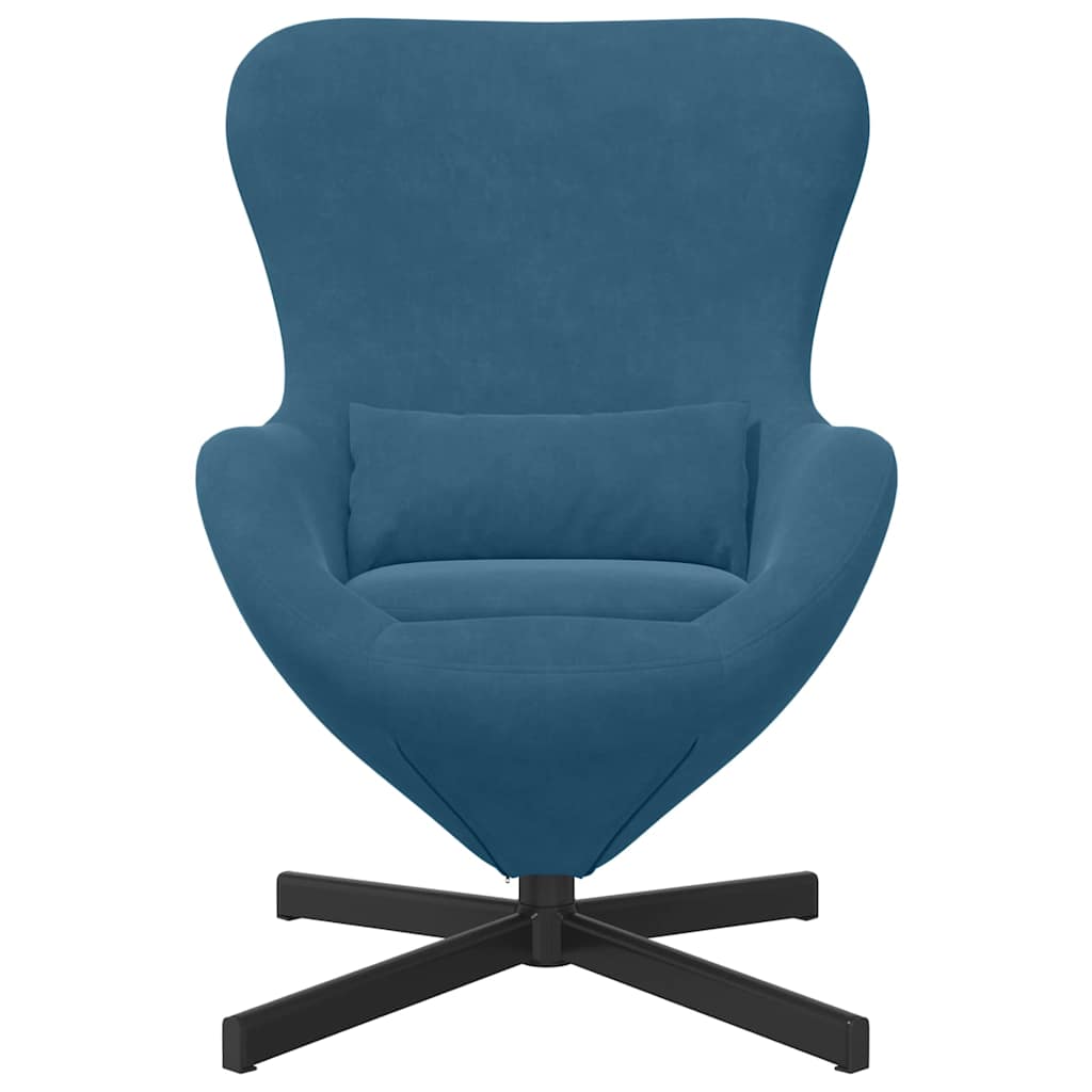 Poltrona uovo Blu 63 x 73 x 90 cm Velluto | homemem39