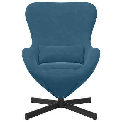 Poltrona uovo Blu 63 x 73 x 90 cm Velluto | homemem39