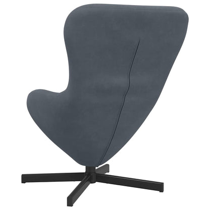 Poltrona uovo Grigio scuro 63 x 73 x 90 cm Velluto