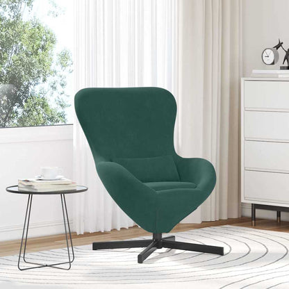 Poltrona uovo Verde Scuro 63 x 73 x 90 cm Velluto