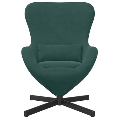 Poltrona uovo Verde Scuro 63 x 73 x 90 cm Velluto - homemem39