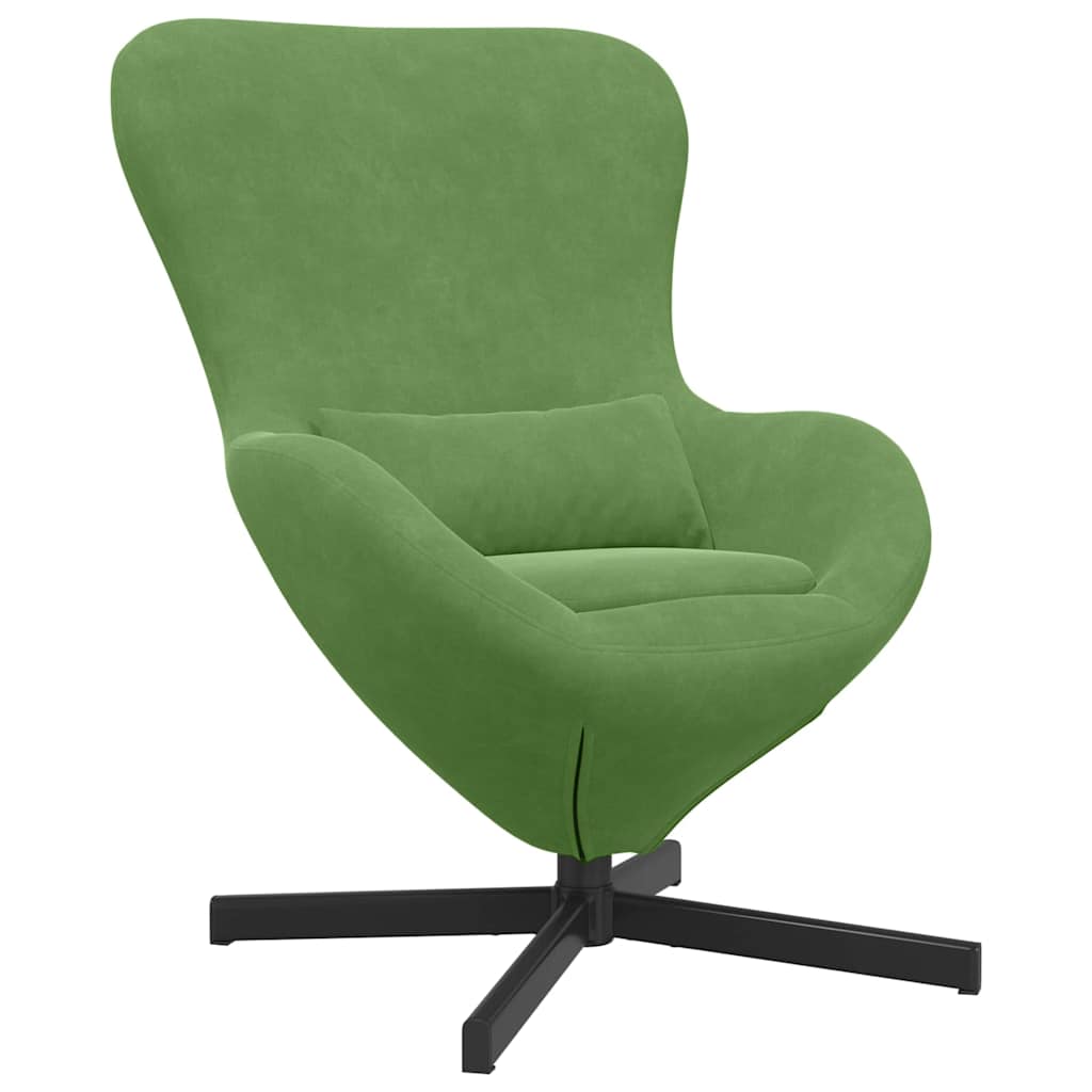 Poltrona uovo Verde chiaro 63 x 73 x 90 cm Velluto
