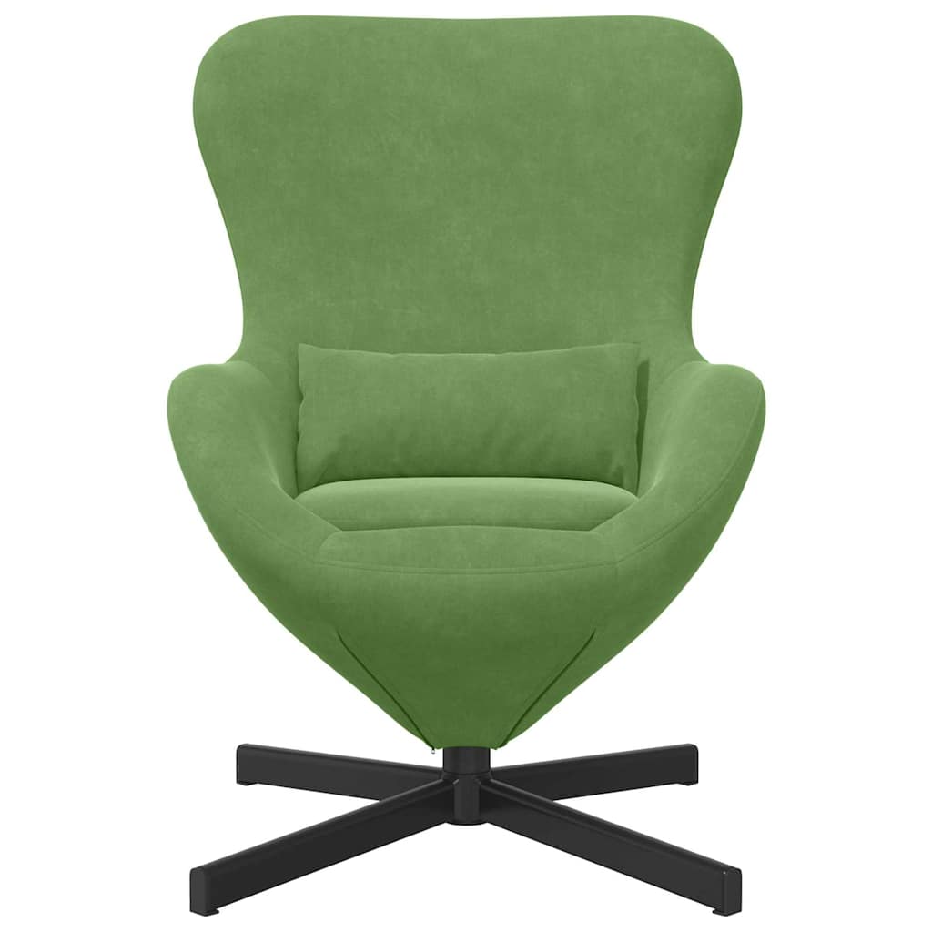 Poltrona uovo Verde chiaro 63 x 73 x 90 cm Velluto