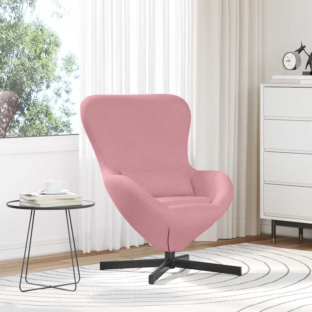 Poltrona uovo Rosa 63 x 73 x 90 cm Velluto | homemem39