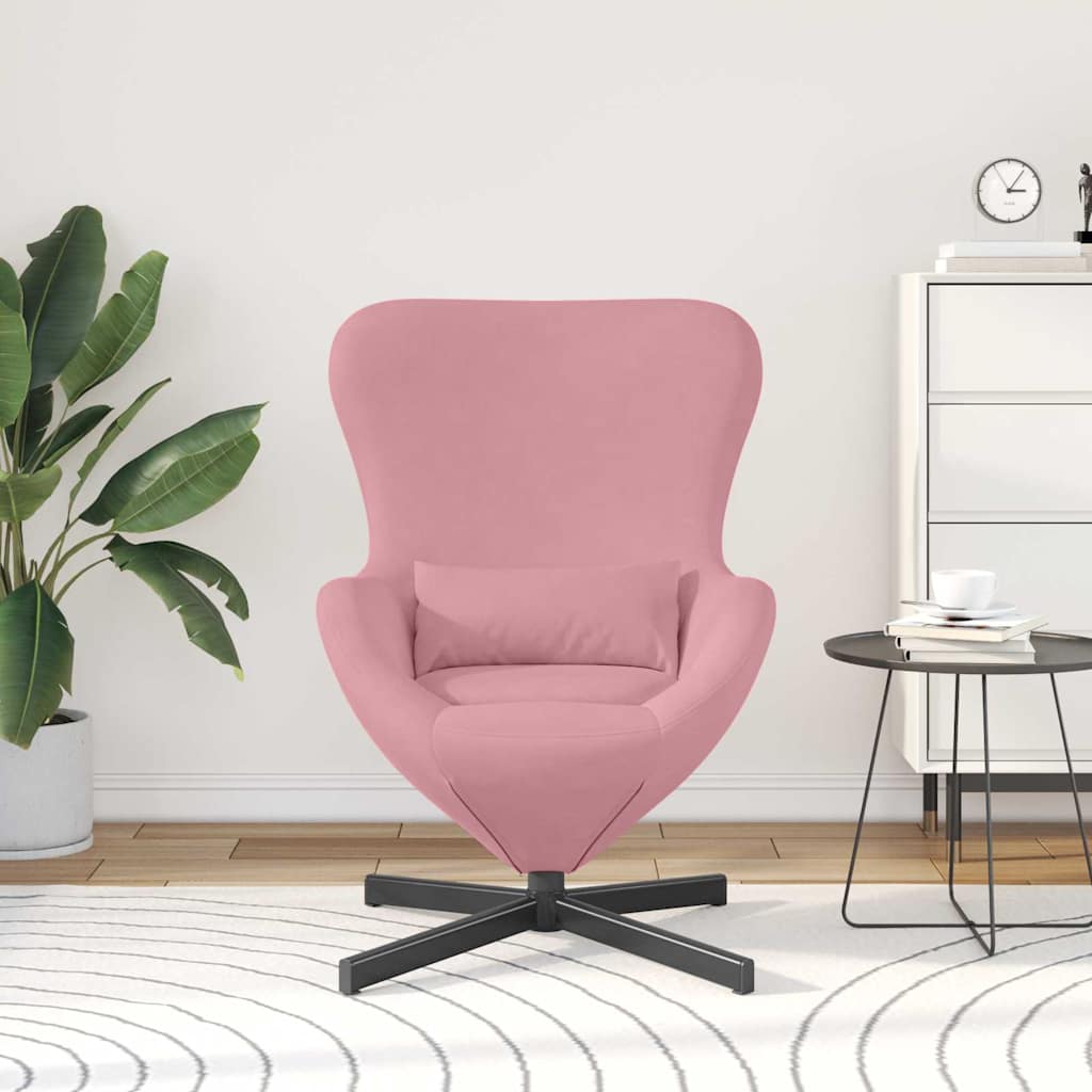 Poltrona uovo Rosa 63 x 73 x 90 cm Velluto | homemem39