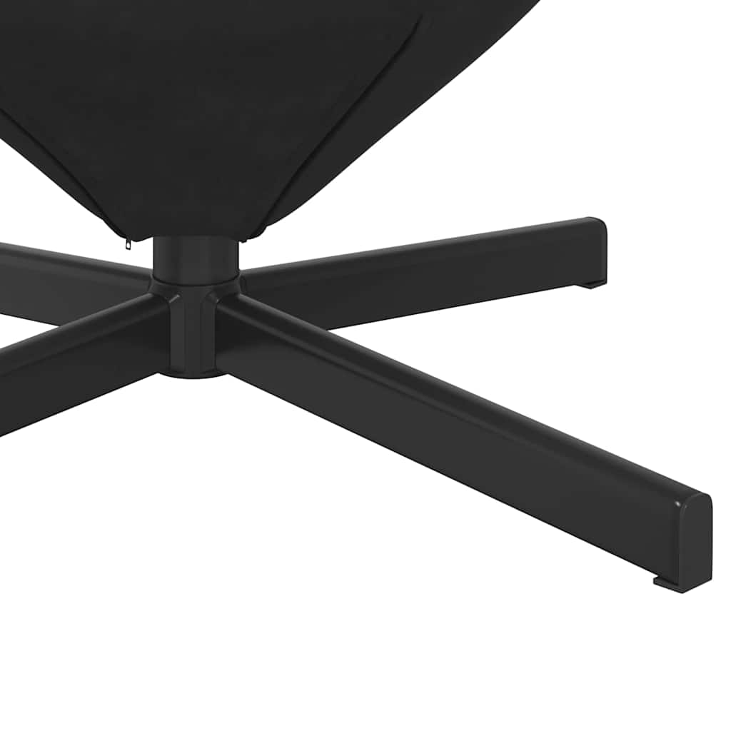 Poltrona uovo Nero 63 x 73 x 90 cm Velluto | homemem39