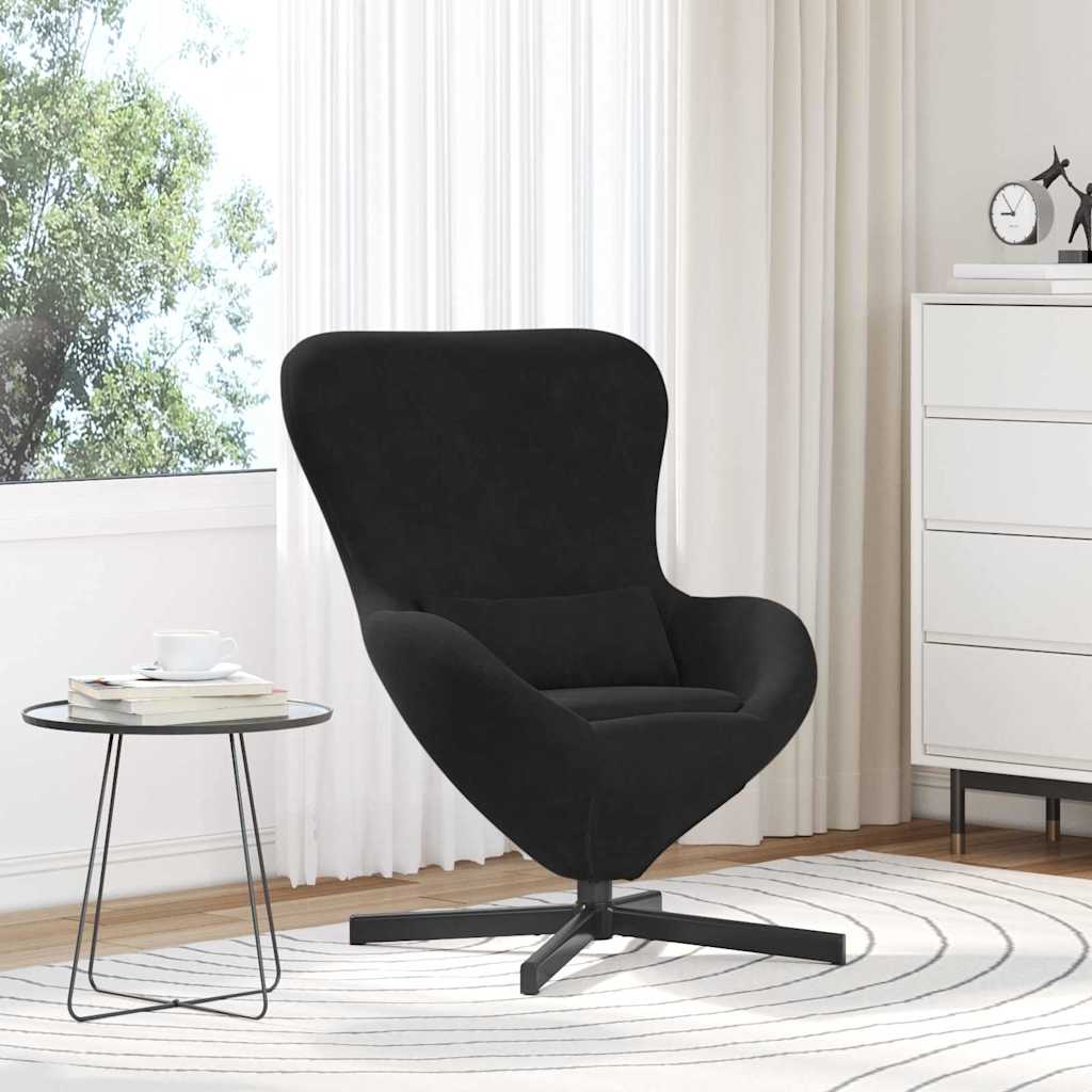 Poltrona uovo Nero 63 x 73 x 90 cm Velluto | homemem39