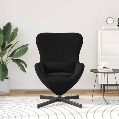 Poltrona uovo Nero 63 x 73 x 90 cm Velluto | homemem39