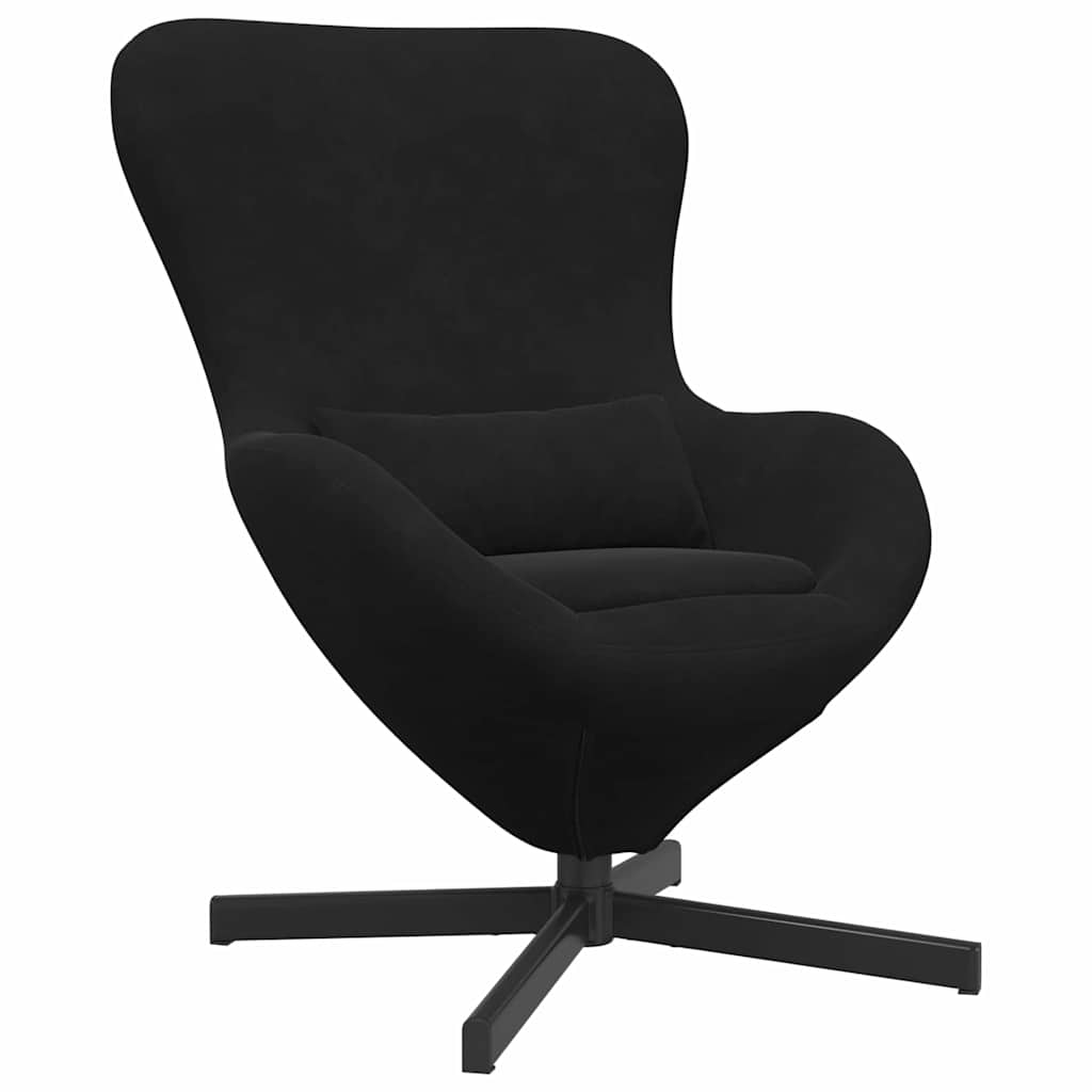 Poltrona uovo Nero 63 x 73 x 90 cm Velluto | homemem39