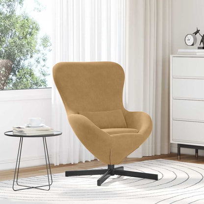Poltrona uovo Marrone 63 x 73 x 90 cm Velluto | homemem39