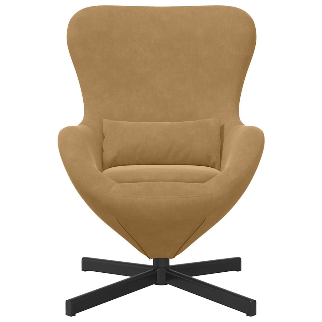 Poltrona uovo Marrone 63 x 73 x 90 cm Velluto | homemem39