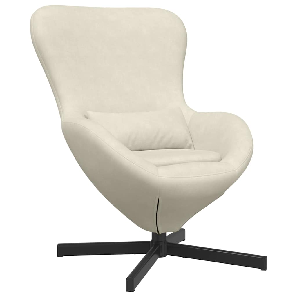 Poltrona uovo Crema 63 x 73 x 90 cm Velluto | homemem39