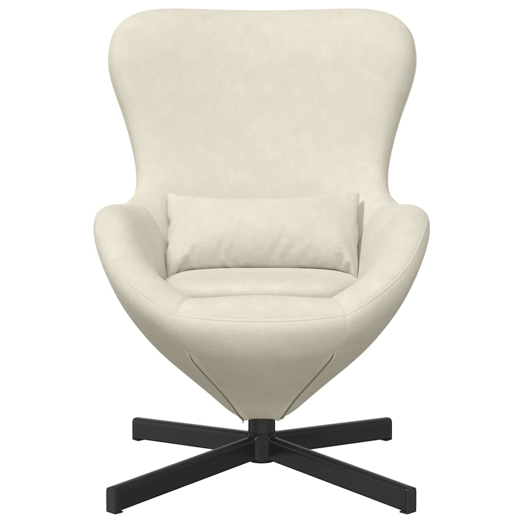 Poltrona uovo Crema 63 x 73 x 90 cm Velluto | homemem39