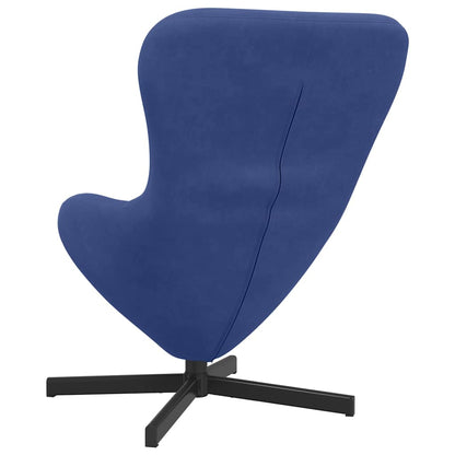 Poltrona uovo Blu Polizia 63 x 73 x 90 cm Velluto | homemem39