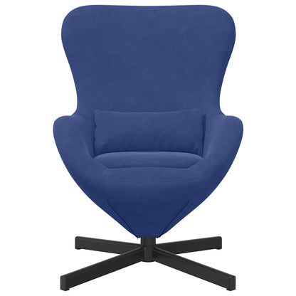 Poltrona uovo Blu Polizia 63 x 73 x 90 cm Velluto | homemem39
