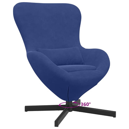 Poltrona uovo Blu Polizia 63 x 73 x 90 cm Velluto | homemem39