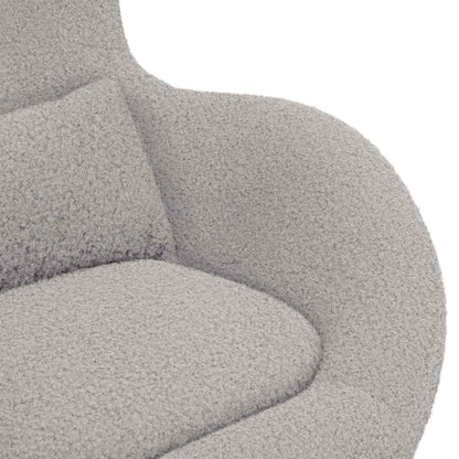 Poltrona uovo Grigio chiaro 63 x 73 x 90 cm Tessuto | homemem39