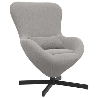 Poltrona uovo Grigio chiaro 63 x 73 x 90 cm Tessuto | homemem39