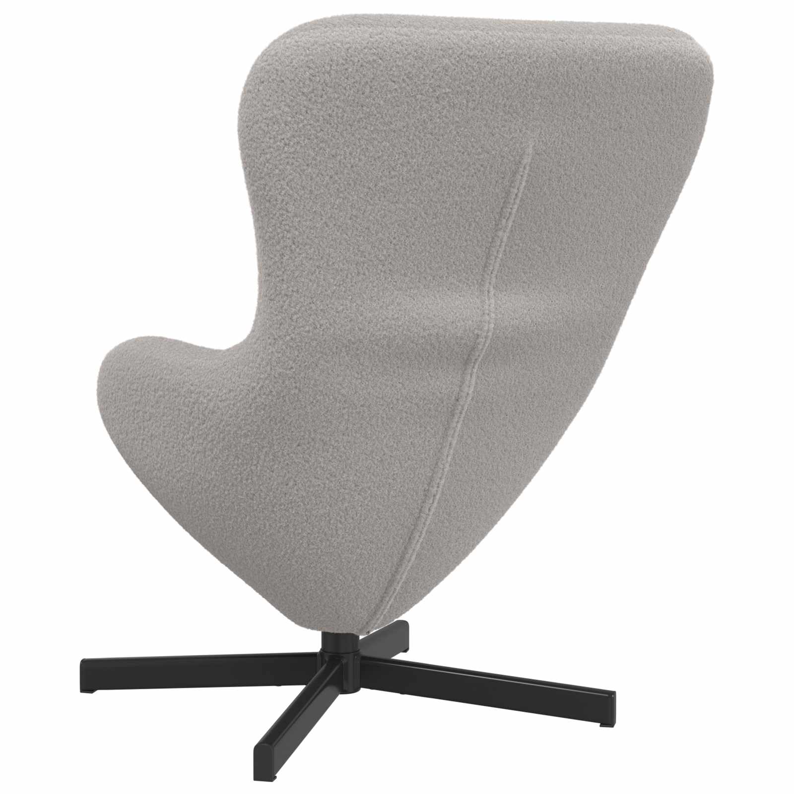 Poltrona uovo Grigio chiaro 63 x 73 x 90 cm Tessuto | homemem39