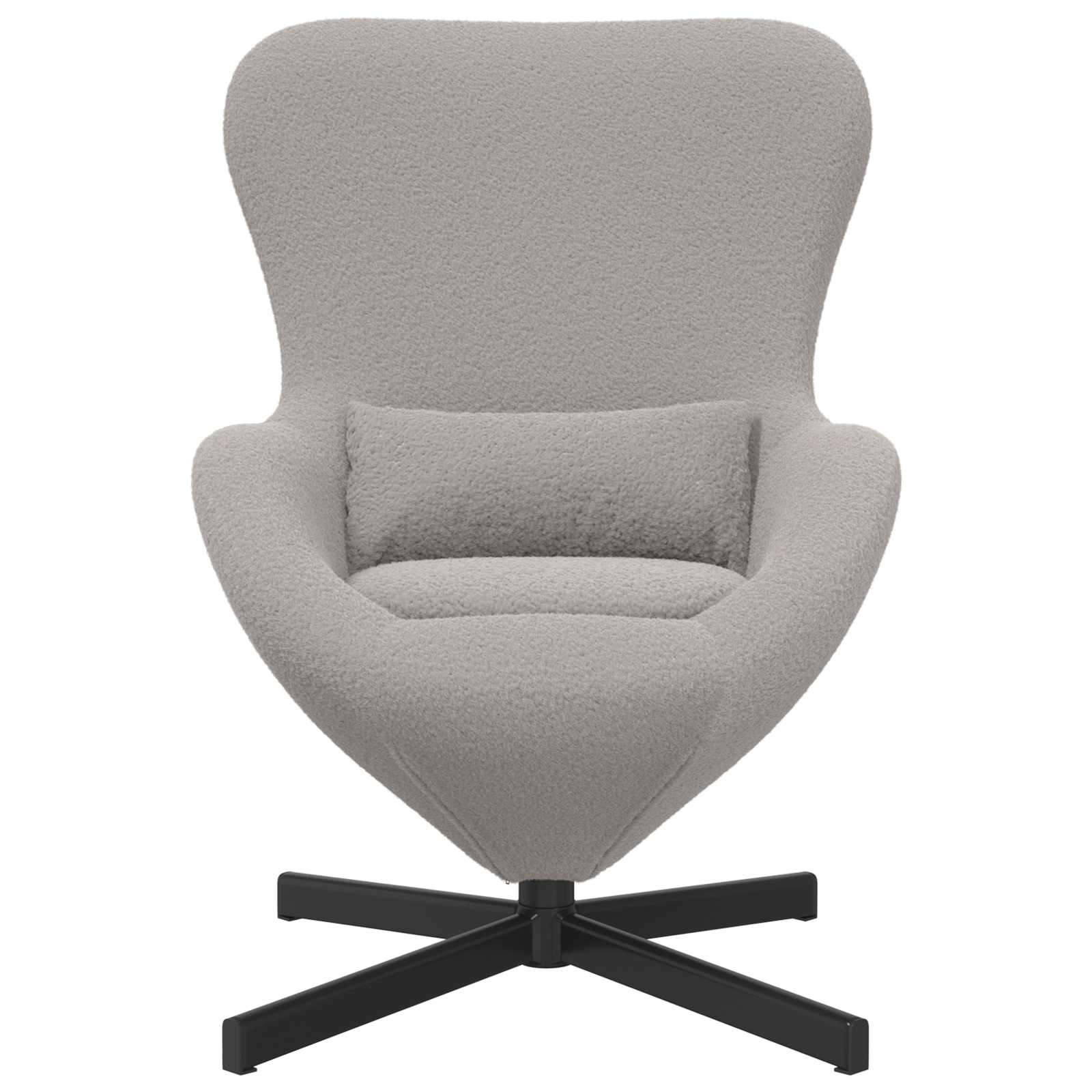 Poltrona uovo Grigio chiaro 63 x 73 x 90 cm Tessuto | homemem39