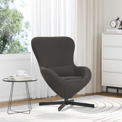 Poltrona uovo Grigio scuro 63 x 73 x 90 cm Tessuto | homemem39