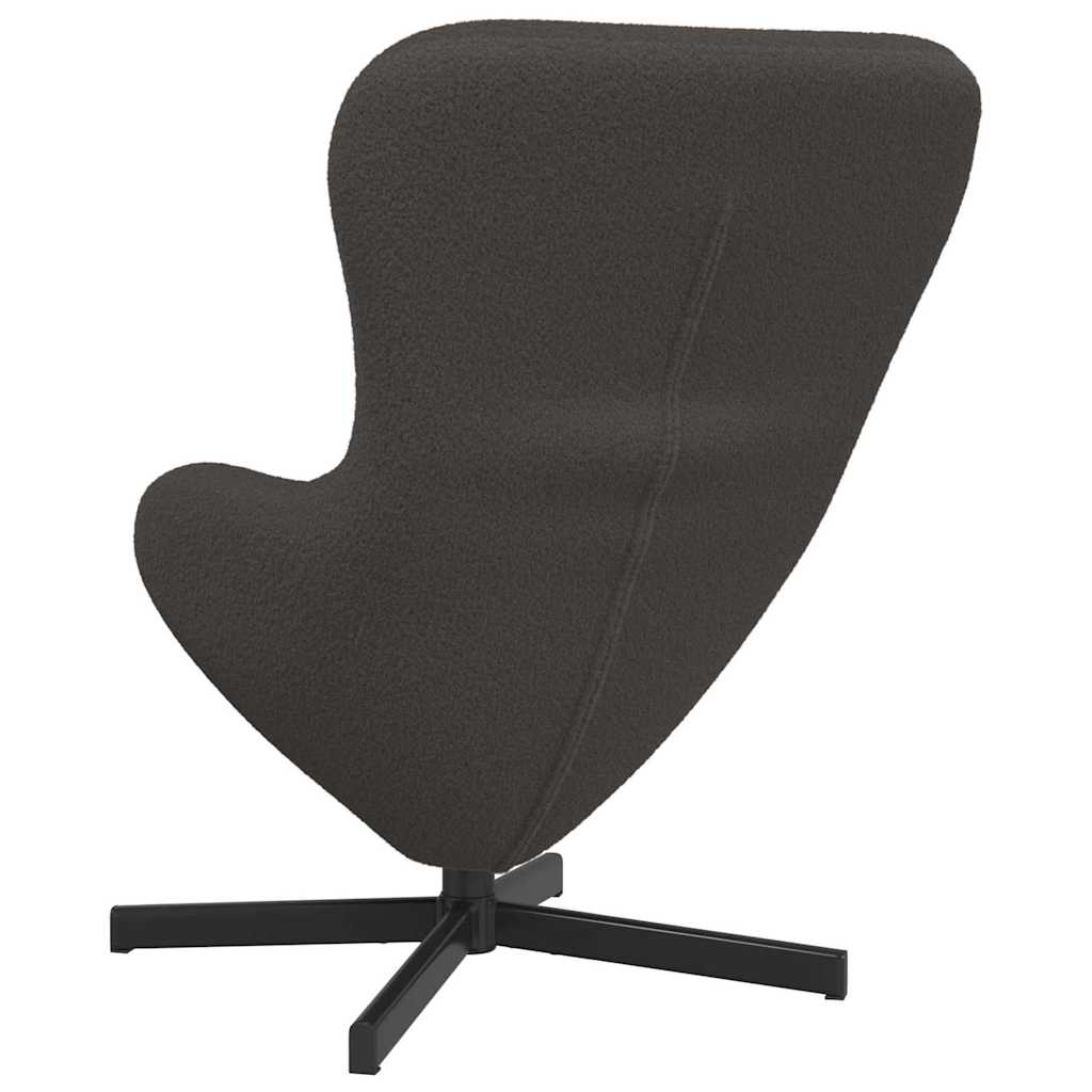 Poltrona uovo Grigio scuro 63 x 73 x 90 cm Tessuto | homemem39