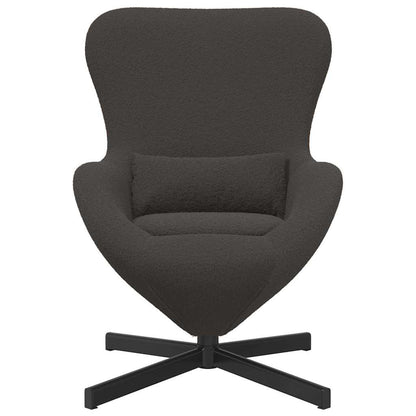 Poltrona uovo Grigio scuro 63 x 73 x 90 cm Tessuto - homemem39