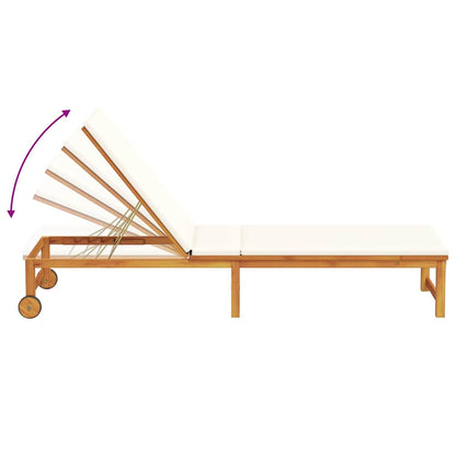 Lettino da sole Marrone 202 x 53 x 89 cm