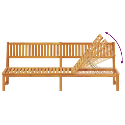 Lettino da sole Marrone 200 x 57 x 75cm