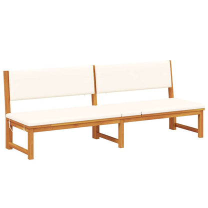 Lettino da sole con cuscino Marrone 200 x 57 x 75cm