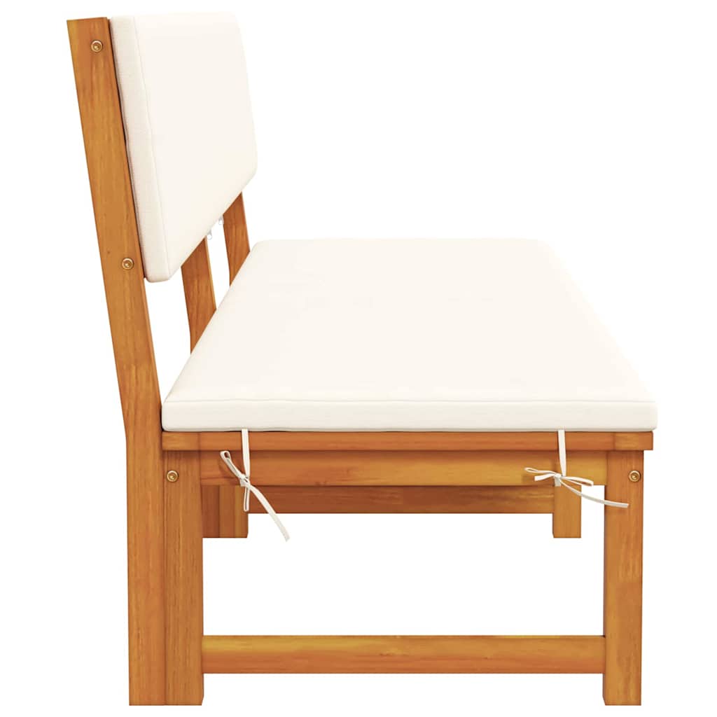 Lettino da sole con cuscino Marrone 200 x 57 x 75cm