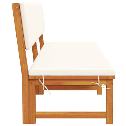 Lettino da sole con cuscino Marrone 200 x 57 x 75cm