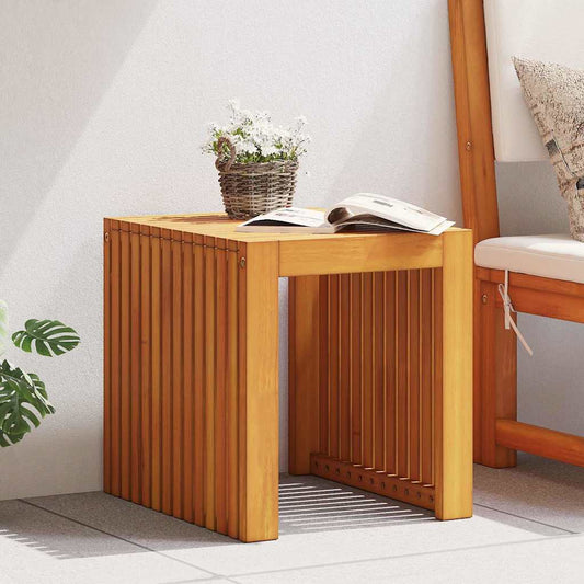 Tavolo laterale Marrone 43 x 36 x 40 cm Legno di teak solido