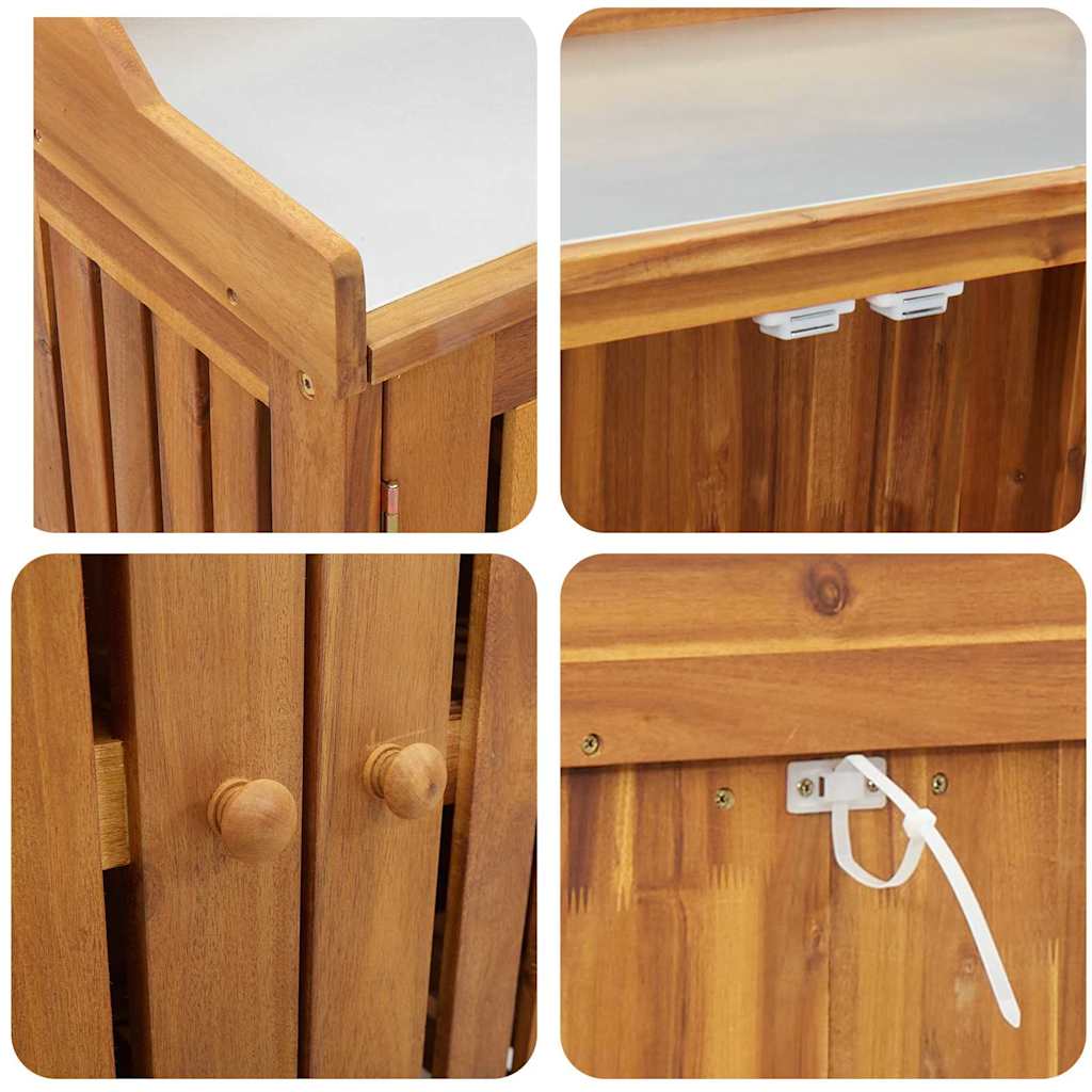 Mobiletto da Giardino con lo scaffale Naturale 93 x 41,5 x 98cm