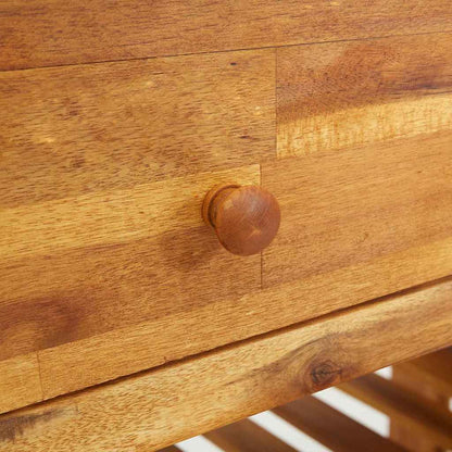 Mobiletto da Giardino con cassetto Naturale 78 x 36,5 x 78cm