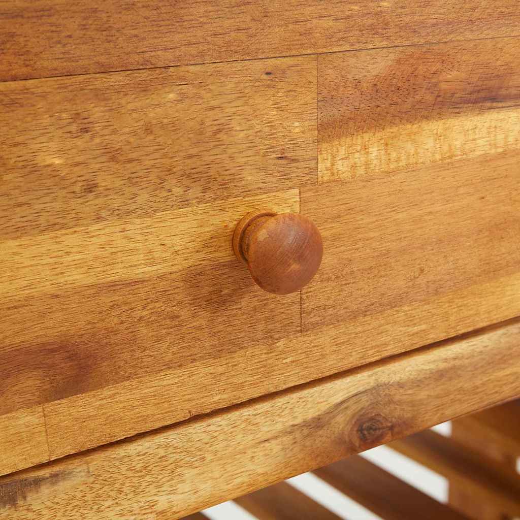 Mobiletto da Giardino con cassetto Naturale 93 x 41,5 x 98cm