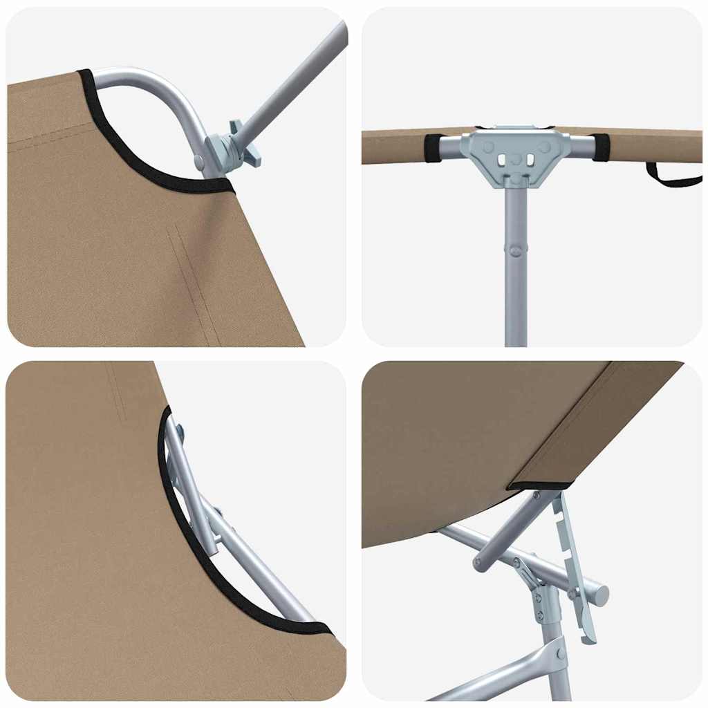 Lettino da sole 2 pcs Talpa 58 x 188 x 77cm Poliestere