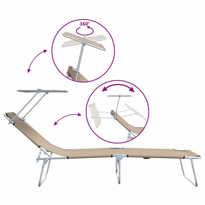 Lettino da sole 2 pcs Talpa 58 x 188 x 77cm Poliestere