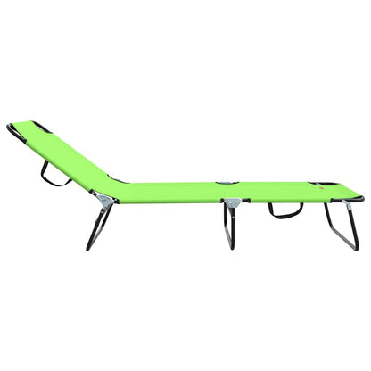 Lettino prendisole pieghevole 2 pcs Verde 56 x 189 x 87cm