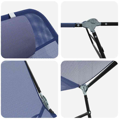 Lettino prendisole pieghevole Navy 182 x 55 x 85.5cm Textilene