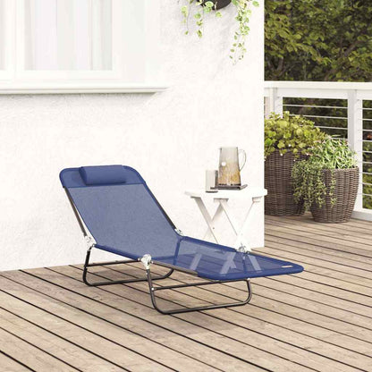 Lettino prendisole pieghevole Navy 182 x 55 x 85.5cm Textilene
