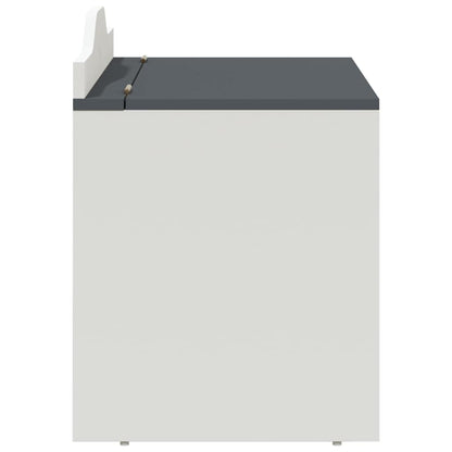 Scatola per Giocattoli Grigio e bianco 73 x 33 x 55 cm