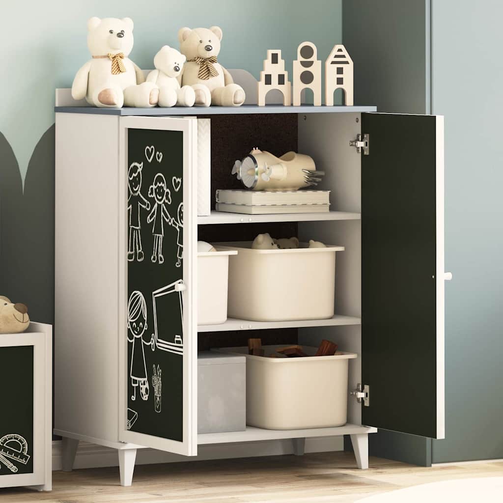 Mobile con Lavagna Grigio e Bianco 80 x 40 x 110 cm