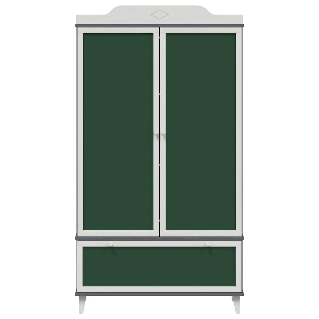 Armadio con Lavagna con porta Grigio e bianco Legno multistrato