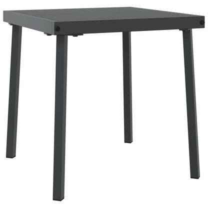 Lettino da Sole con cuscino 2-persona 3 pcs Nero polyrattan