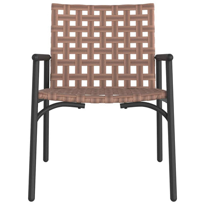 Sedia da Giardino 2 pcs Nero 79 x 56 x 73.5 cm polyrattan - homemem39