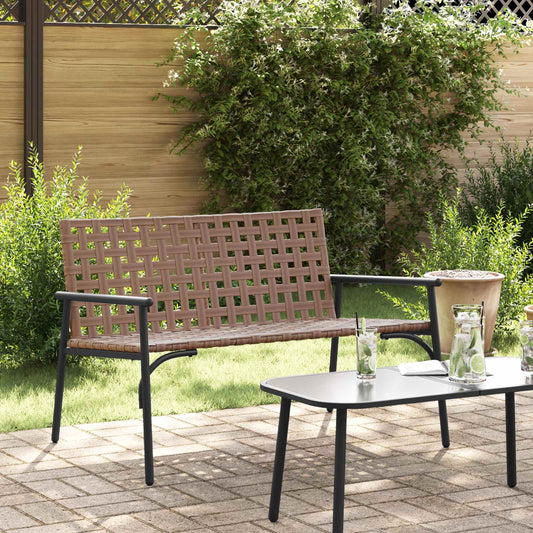 Sedia da Giardino Marrone 110,5 x 79 x 75,5 cm polyrattan