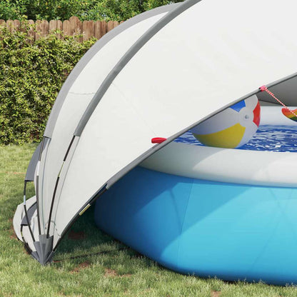 Dome Piscina Grigio e arancione 430 x 430 x 210 cm | homemem39
