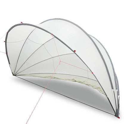 Dome Piscina Grigio e arancione 430 x 430 x 210 cm | homemem39