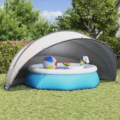 Dome Piscina Grigio e arancione 546 x 516 x 250 cm